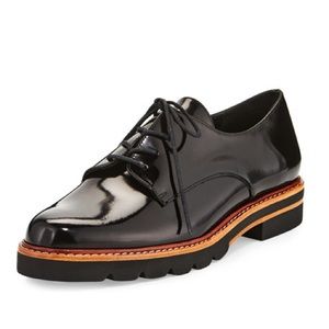 Stuart Weitzman Metro Patent Leather Oxfords